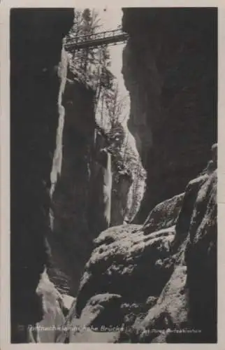 Partnachklamm - Hohe Brücke - ca. 1950