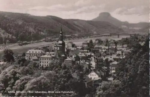 Bad Schandau - Blick vom Fahrstuhl - 1963