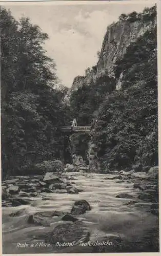 Thale - Bodetal Teufelsbrücke - 1934