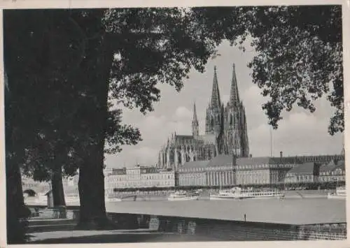 Köln - Dom u. Kaiser-Friedrich-Ufer - ca. 1955