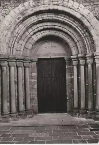 Bürgel-Thalbürgel - Klosterkirche, Säulenportal - 1984