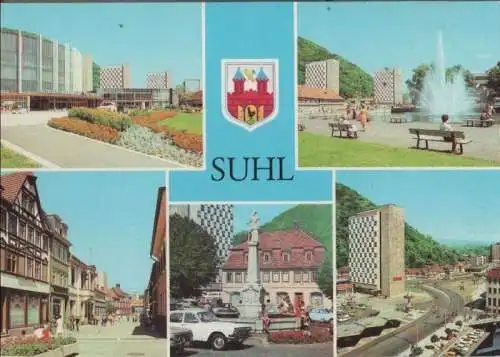 Suhl - u.a. Waffenmuseum und Hochhäuser - 1979