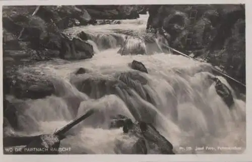 Partnachklamm - wo die Partnach rauscht - ca. 1955