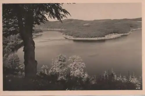 Saaletalsperre - Am Stausee, Blick vom Silberknie - ca. 1955