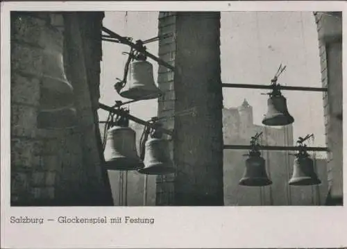 Österreich - Österreich - Salzburg - Glockenspiel mit Festung - ca. 1955