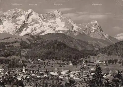 Krün - gegen Zugspitzgruppe - 1960