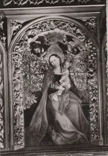 Frankreich - Frankreich - Colmar - Cathedrale, Vierge au buisson de roses - ca. 1960