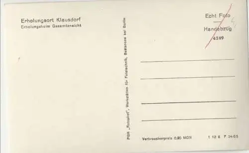 Am Mellensee-Klausdorf - Erholungsheim