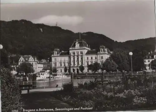 Österreich - Österreich - Bregenz - Seeanlagen und Postamt - 1961