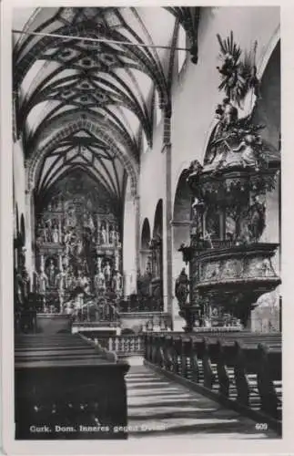 Österreich - Österreich - Gurk - Dom, Inneres gegen Osten - ca. 1955