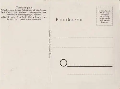 Dornburg - Blick vom Schloss zur Saale