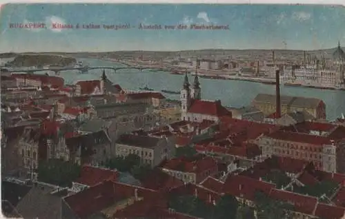 Ungarn - Ungarn - Budapest - Ansicht von der Fischerbastei - 1918