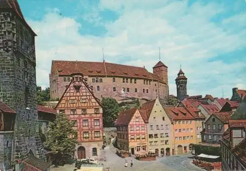 Nürnberg, Mittelfranken - Blick auf die Burg - 1978