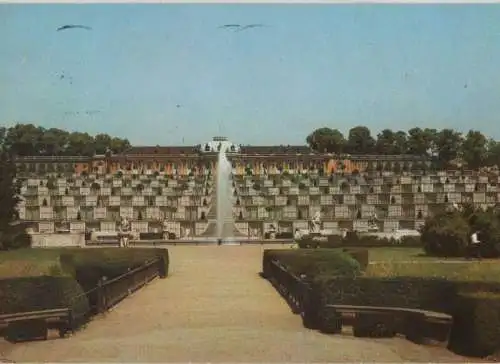 Potsdam, Sanssouci - Schloss mit Terrassenanlage - ca. 1985