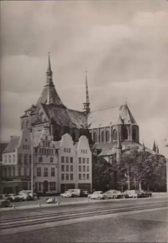 Rostock - Ernst-Thälmann-Platz, Marienkirche - 1966