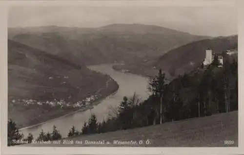 Österreich - Österreich - Marsbach - Schloss mit Donautal - ca. 1955