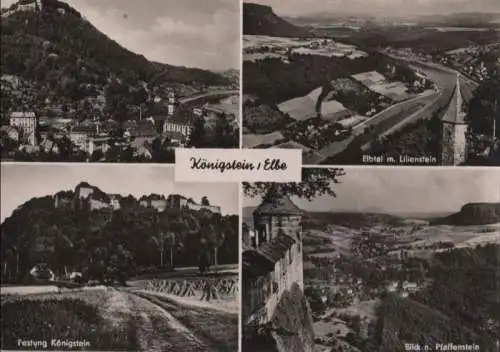 Königstein - 4 Teilbilder - 1961