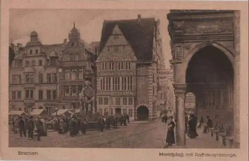 Bremen - Marktplatz mit Rathauspassage