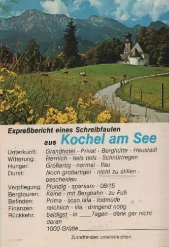 Kochel am See - gegen Herzogstand - 1981