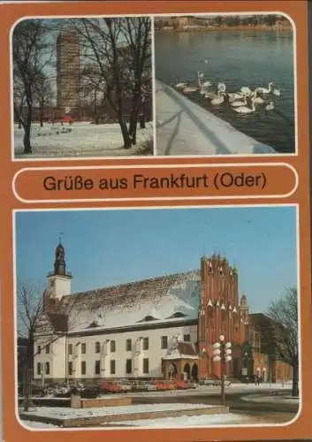 Frankfurt Oder - u.a. Hochhaus am Platz der Republik - 1985