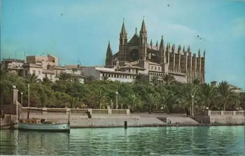 Spanien - Spanien - Palma de Mallorca - La Catedral desde el muelle de pescadores - ca. 1970