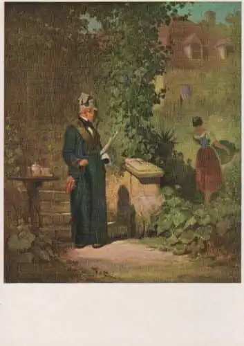 Spitzweg - Zeitungsleser im Garten - 1981