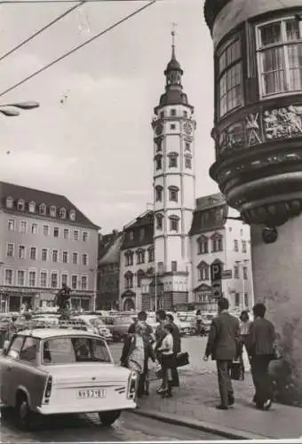 Gera - Blick zum Rathaus - 1981