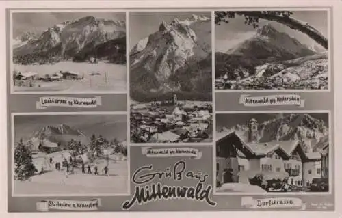 Mittenwald - u.a. gegen Karwendel - ca. 1955