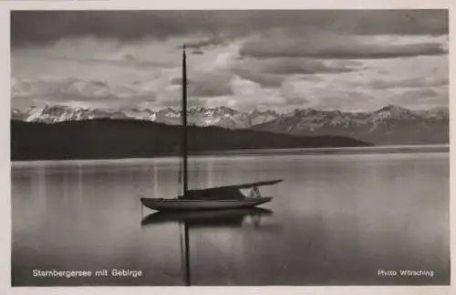 Starnberger See - mit Gebirge - ca. 1960