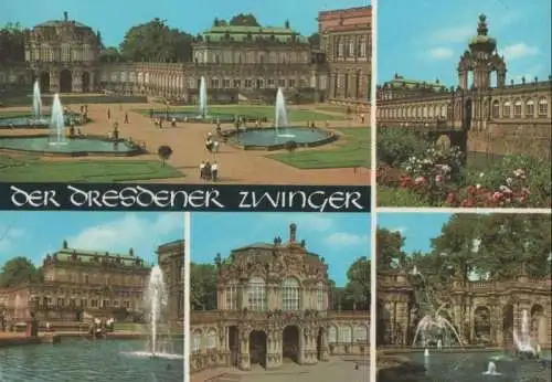 Dresden - Zwinger, u.a. Wallpavillon - 1983