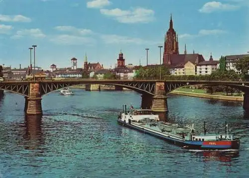 Frankfurt Main - Mainufer mit Dom