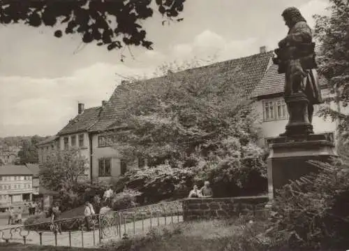 Eisenach - Bachhaus mit Bachdenkmal