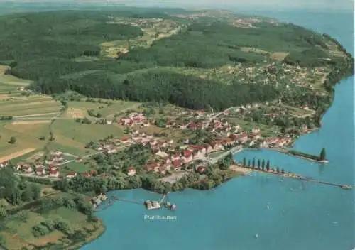 Uhldingen-Mühlhofen - Unteruhldingen Bodensee - Luftbild - ca. 1975