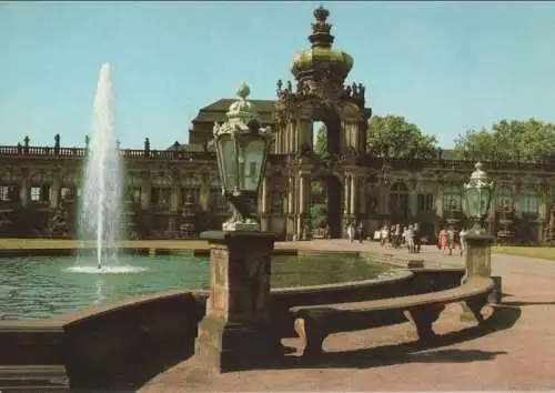 Dresden - Zwingerhof mit Kronentor - 1981