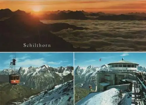 Schweiz - Schweiz - Schilthorn - 3 Teilbilder - ca. 1980