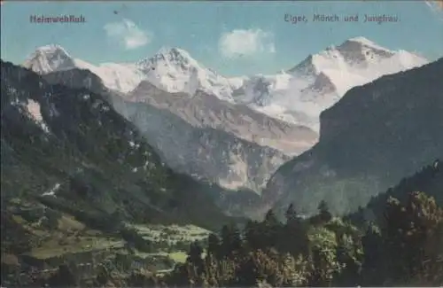 Schweiz - Schweiz - Eiger - mit Mönch und Jungfrau - ca. 1925