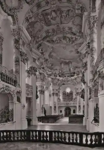 Steingaden-Wieskirche - Blick vom Hochaltar - ca. 1965