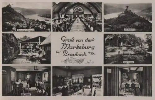 Braubach - Gruß von der Marksburg - ca. 1935