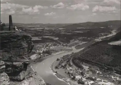 Bad Schandau - Blick vom Lilienstein - ca. 1975