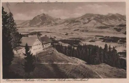 Kemptner Hütte - mit Blick ins Oberillertal - 1927