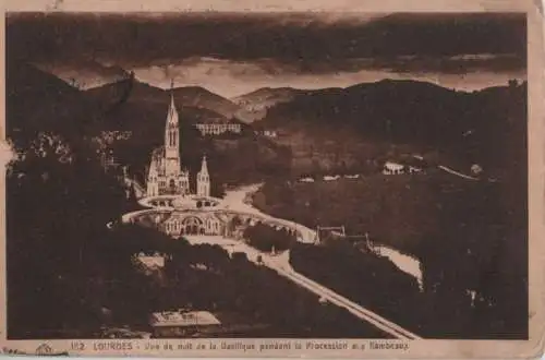 Frankreich - Frankreich - Lourdes - Vue de nuit - ca. 1930