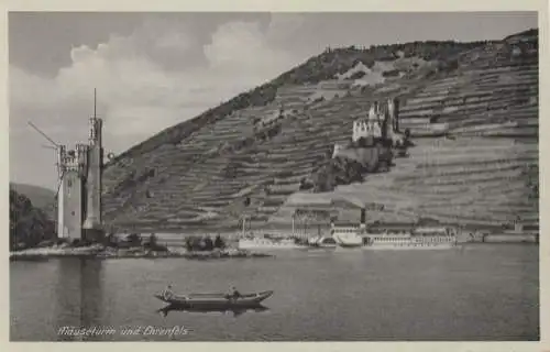 Rüdesheim, Ruine Ehrenfels - mit Mäuseturm