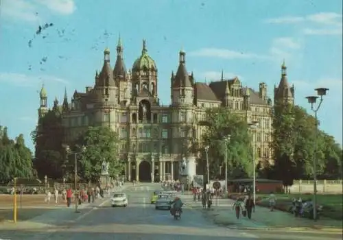 Schwerin - Schloß, Stadtseite - ca. 1985