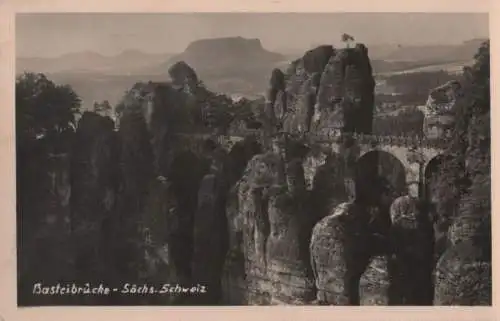 Sächsische Schweiz - Basteibrücke - 1954