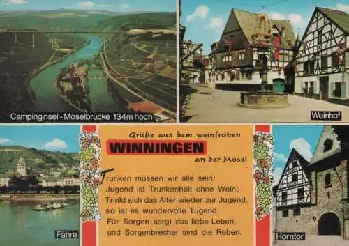 Winningen - u.a. Campinginsel - 1973