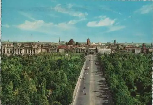 Berlin-Mitte, Brandenburger Tor - mit Straße des 17. Juni - 1969