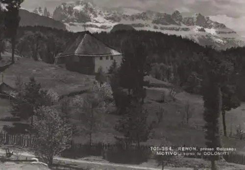 Italien - Italien - Renon - Ritten - Blick auf die Dolomiten - ca. 1965