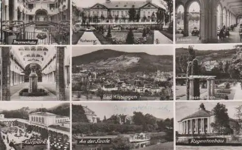 Bad Kissingen - Brunnenhalle, Wandelhalle, Kurpark, Kurhaus, Bad Kissingen, An der Saale, Arkaden, Rosengarten,