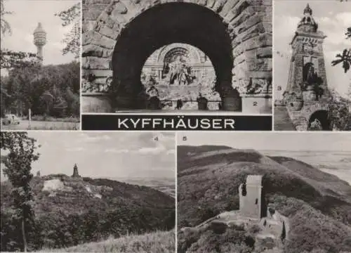 Kyffhäuser - u.a. Fernsehturm auf dem Kulpenberg - 1972