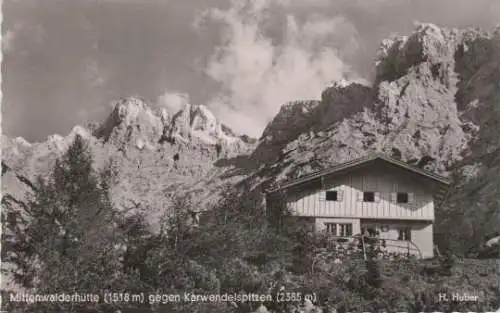 Mittenwalderhütte gegen Karwendelspitzen - 1961